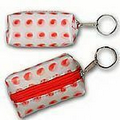 Red/White Globi 3D Lenticular Key Chain Purse (Stock)